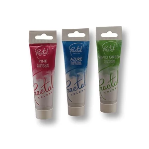 Ételfesték gél szett – rózsaszín, égszínkék, zöld, 3 darab