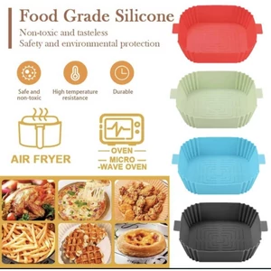 Air fryer szilikon sütőforma szögletes 17 cm széles 5 cm magas