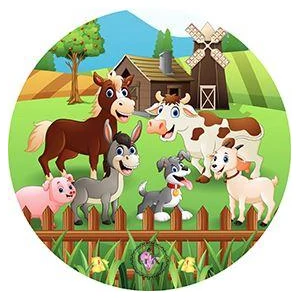 Állatok a tanyán tortaostya