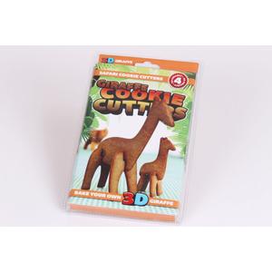 3D vadállatos keksz kiszúró zsiráf