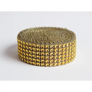 Arany strasszköves szalag