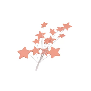 Rózsaszín cukor csillag beszúró tortadíszítéshez