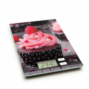 Cupcake mintás digitális konyhai mérleg