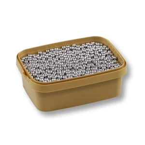 Ezüst cukorgyöngy roppanós 4 mm 20 dkg