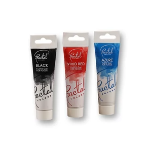 Ételfesték gél készlet – fekete, piros, égszínkék (3 db)