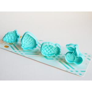 Gyümölcs fondant kiszúró műanyag 4 db
