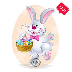 Húsvéti nyúl kosárral tortaostya