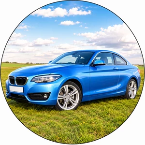 Kék BMW tortaostya