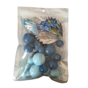 Kék tortadekoráció szett