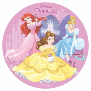 Készülődő hercegnők (Hamupipőke, Belle és Ariel) tortaostya