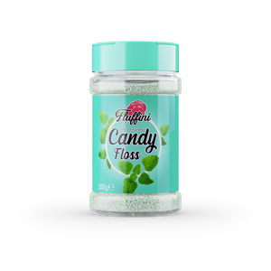 Menta ízesítésű vattacukor alapanyag 300 g