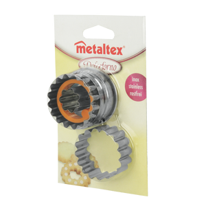 Metaltex rugós linzer kiszúró készlet virág középpel