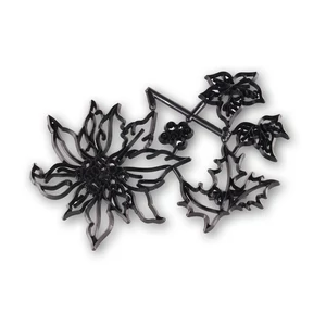 Mikulásvirág Mintás Kiszúró – Karácsonyi Fondant Díszítéshez