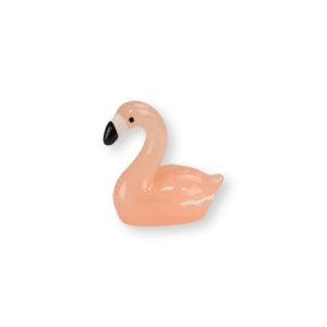 Mini flamingó műanyag tortadísz szülinapi tortára