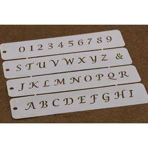 Nagybetük és számok tortastencil