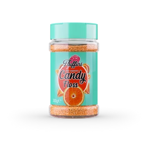 Narancs ízesítésű vattacukor alapanyag 300 g