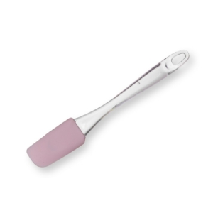 Pasztell színű átlátszó műanyag nyelű szilikon spatula