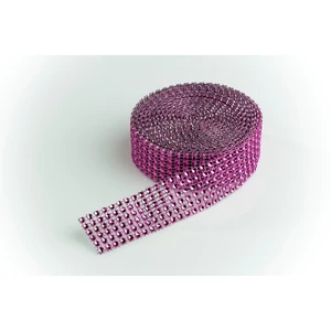 Pink strassz szalag tortára