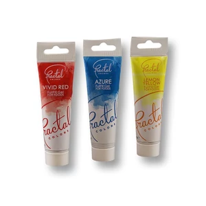 Ételfesték gél készlet – piros, kék, sárga (3 szín)