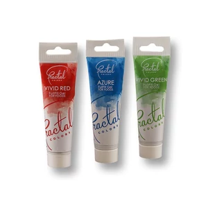Ételfesték gél készlet – piros, égszínkék, zöld, 3 darab