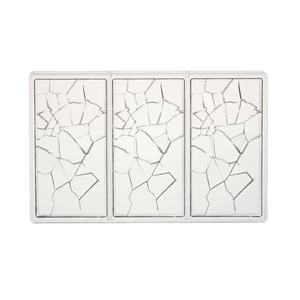 Polikarbonát táblás csoki forma – repedezett mintázattal