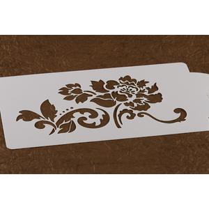 Rózsa mintás torta stencil