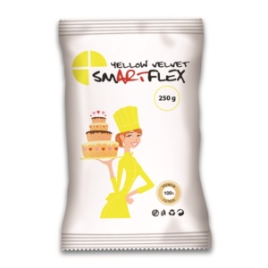 Smartflex Velvet citromsárga fondant massza vanília ízesítéssel 250 g