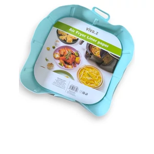 Szögletes szilikon Air Fryer sütőforma (19*19cm, 4,5 cm magas)