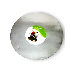 Ezüst 20 cm-es tortadob 5 mm vastag