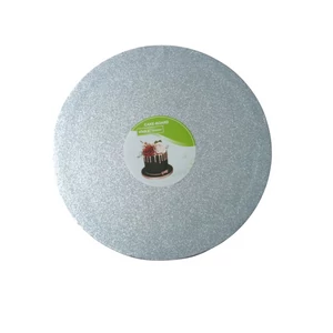 Tortadob szikrázó ezüst színű 25 cm 