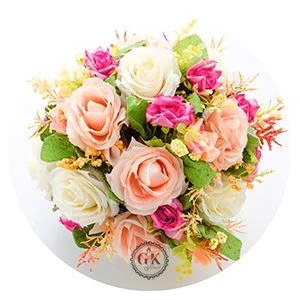 Vidám rózsacsokor tortaostya