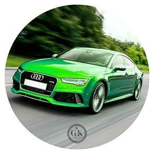 Zöld Audi tortaostya