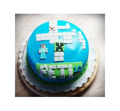 mindercaft torta 2d