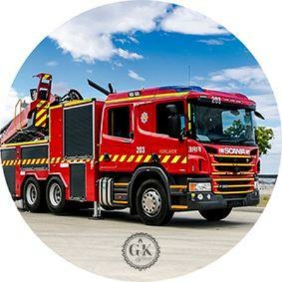 Scania Tűzoltó autó tortaostya
