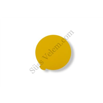 11 cm-es sárga kerek desszertalátét karton