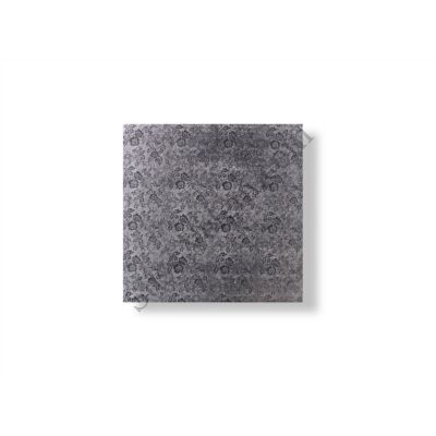 20*20 cm-es ezüst színű négyzet alakú tortadob