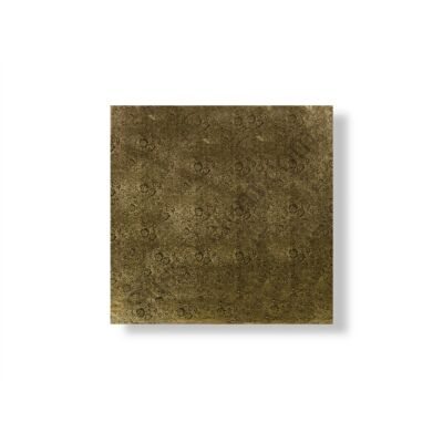 30*30 cm-es arany színű négyzet alakú tortadob