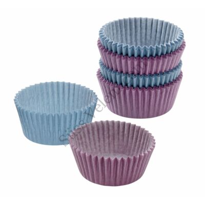 100 db Zenker kék és lila muffin papír