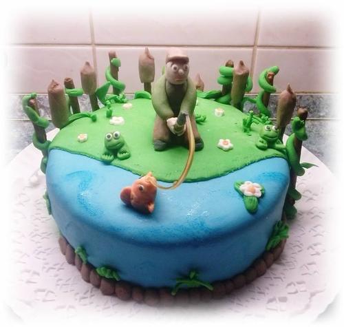 Horgász torta