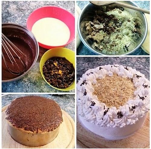 Somlói torta - montázs