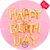 Happy Birthday feliratos lufis tortaostya
