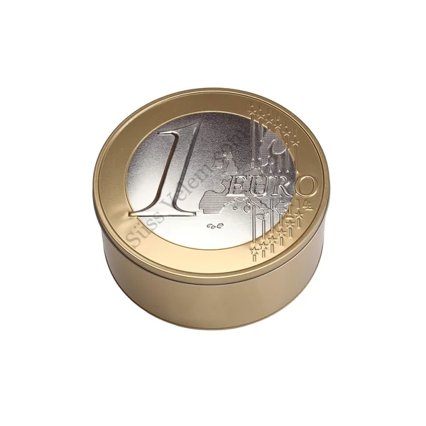 1 Euro fém kekszes doboz