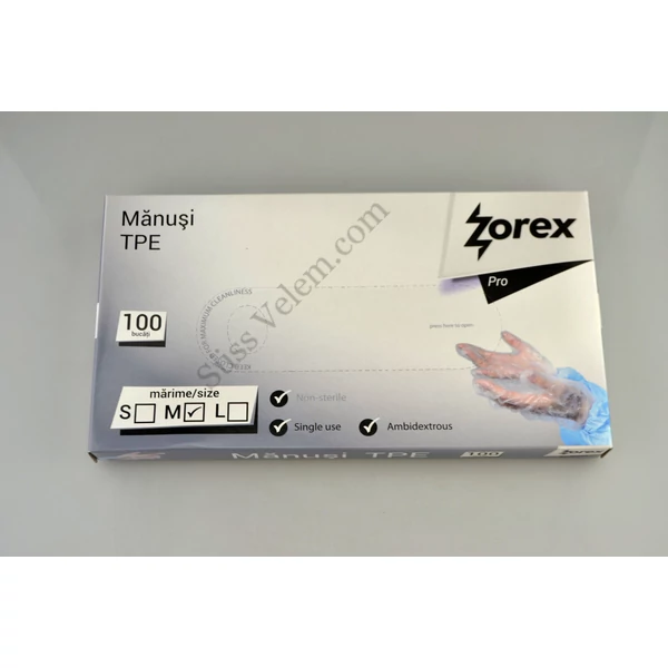 100 db M-es TPE kesztyű