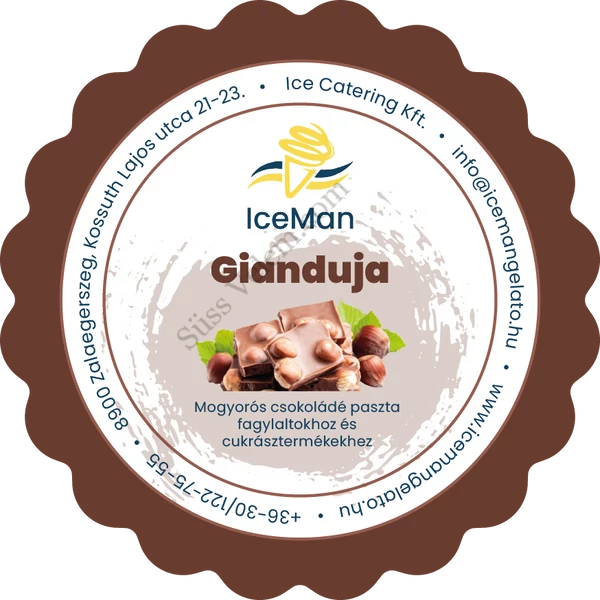 Mogyorós csokoládé paszta IceMan 200 g