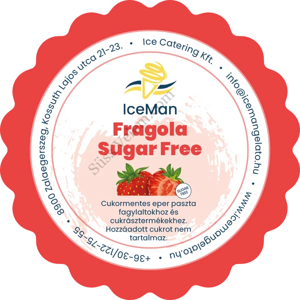Cukormentes eper paszta IceMan 200 g