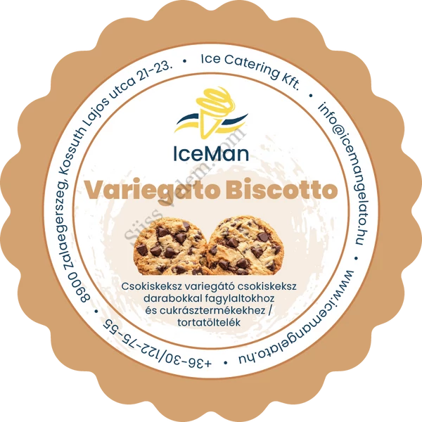 Darabos csokiskeksz variegato paszta IceMan 200 g