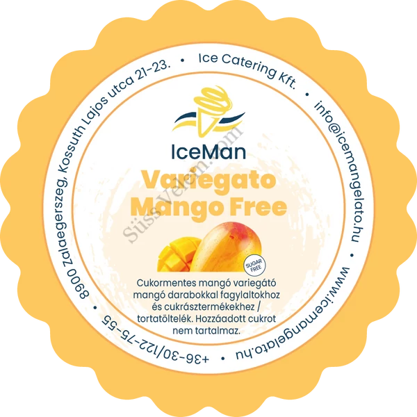 Cukormentes darabos mangó variegato paszta IceMan 200 g