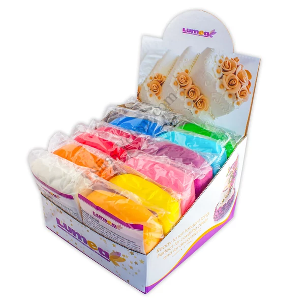 12 színű 250 g-os Lumea fondant massza készlet