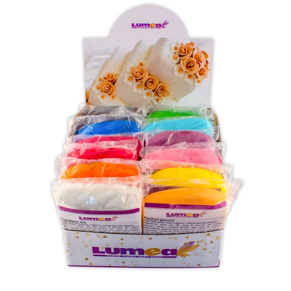 12 színű 250 g-os Lumea fondant massza készlet
