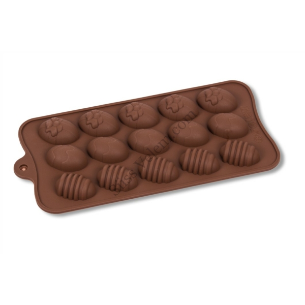 15 adagos szilikon csokitojás alakú bonbon forma